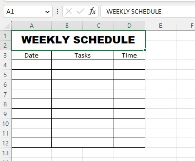 Add schedule elements.