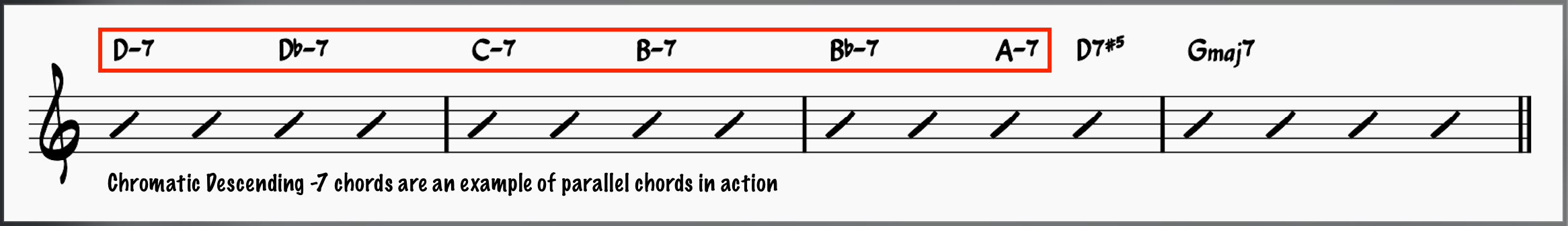 Chord Progression Using Parallel Chords