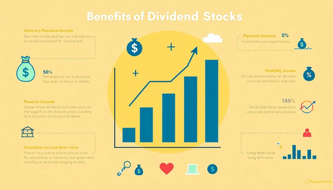 En illustration av fördelarna med att investera i amerikanska utdelningsaktier.