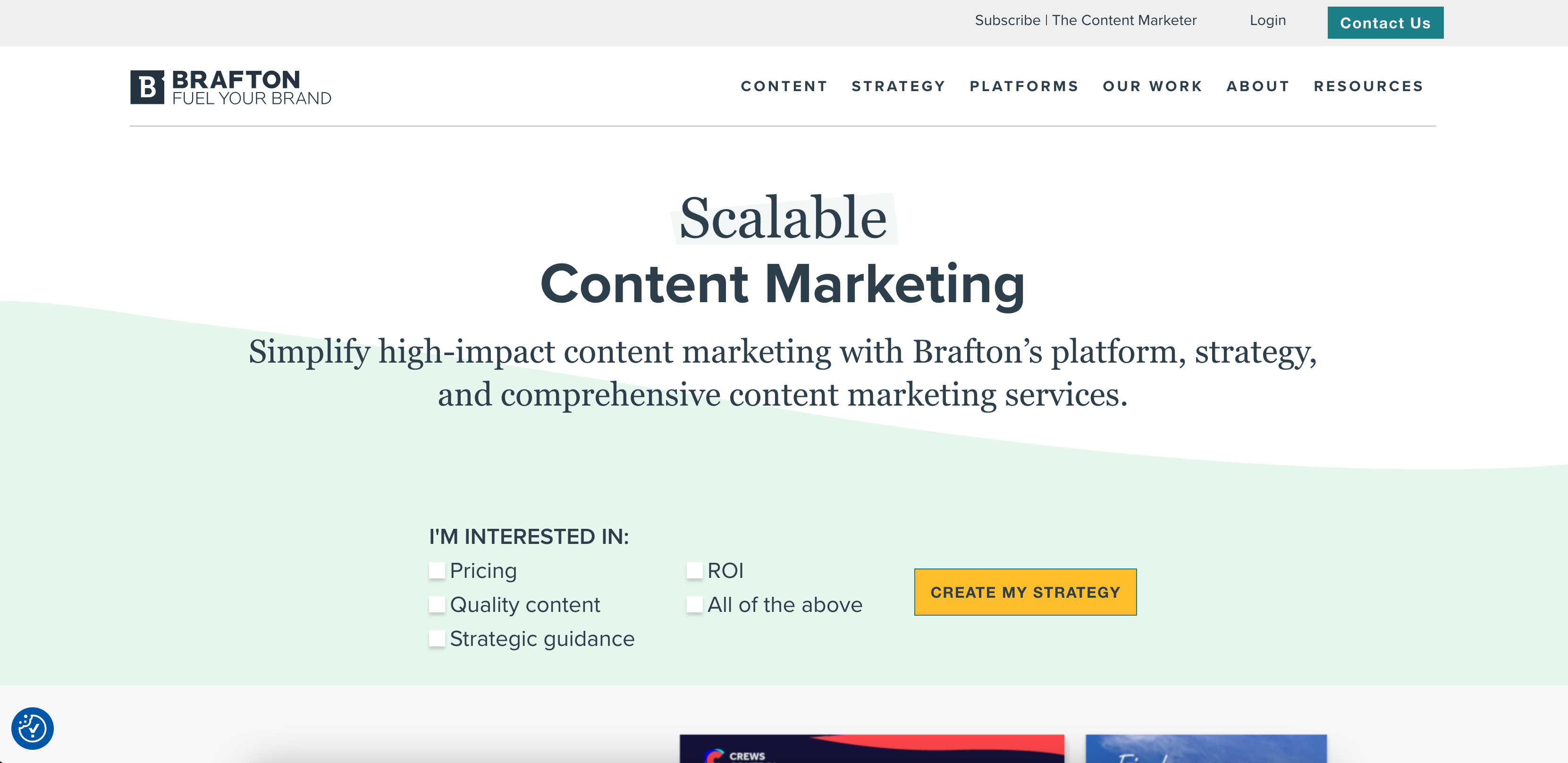 Brafton is a full-service content marketing digital design agency