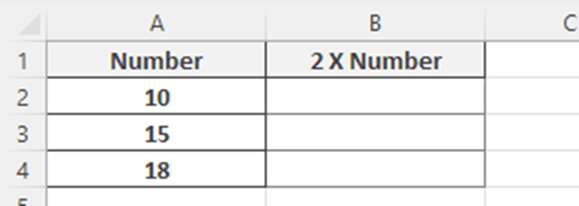Example - Using Ctrl + Enter to fill formulas and copy formulas