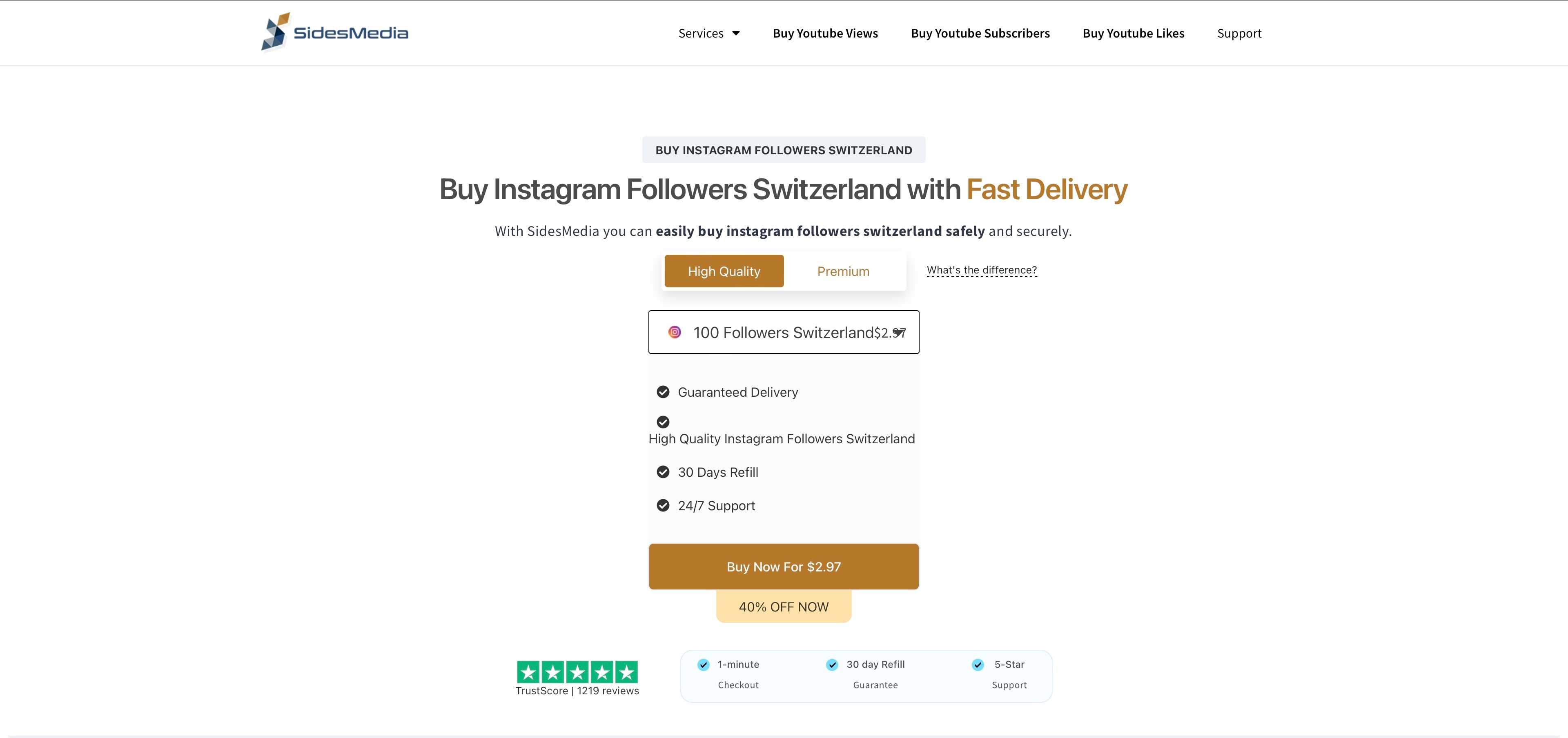 sidesmedia buy instagram followers switzerland page