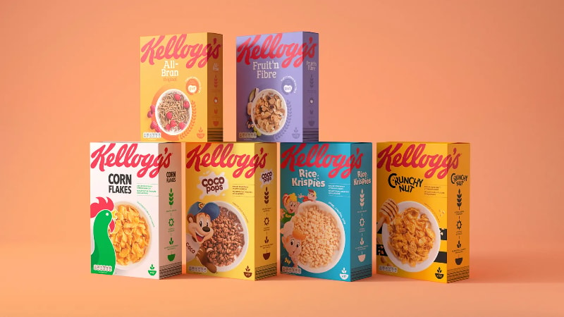 Kellogg's product packaging 