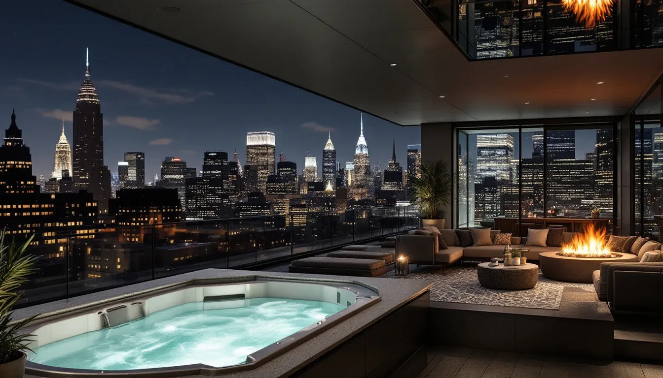 Luxurious accommodations for a bachelor party in NYC.