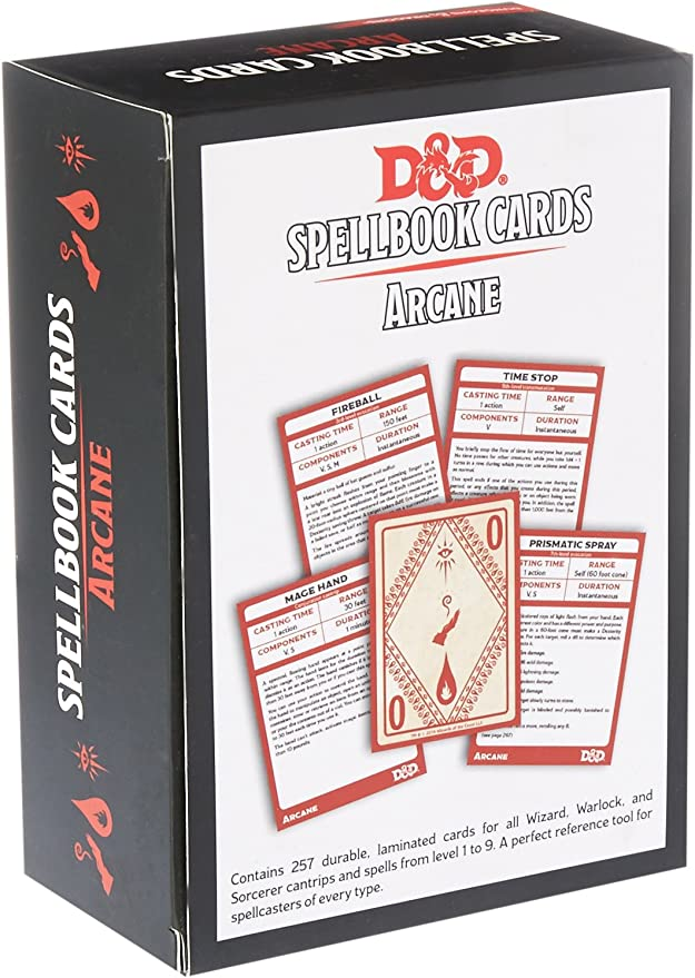 Spell cards are a life saver for any dungeons and dragons player!