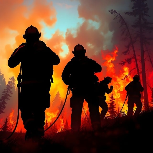 b02e5cc6 82a0 46fd b5a1 332de03ddb64 Career Pathways for Emergency Response Professionals 2 ai generated, firefighter, wildfire, forest fire, natural disaster, climate change, smoke, flames, fire emergency, burning, forest, environmental crisis, fire prevention, fire, hazard, rural fire, climate crisis, air pollution, nature, firestorm, inferno