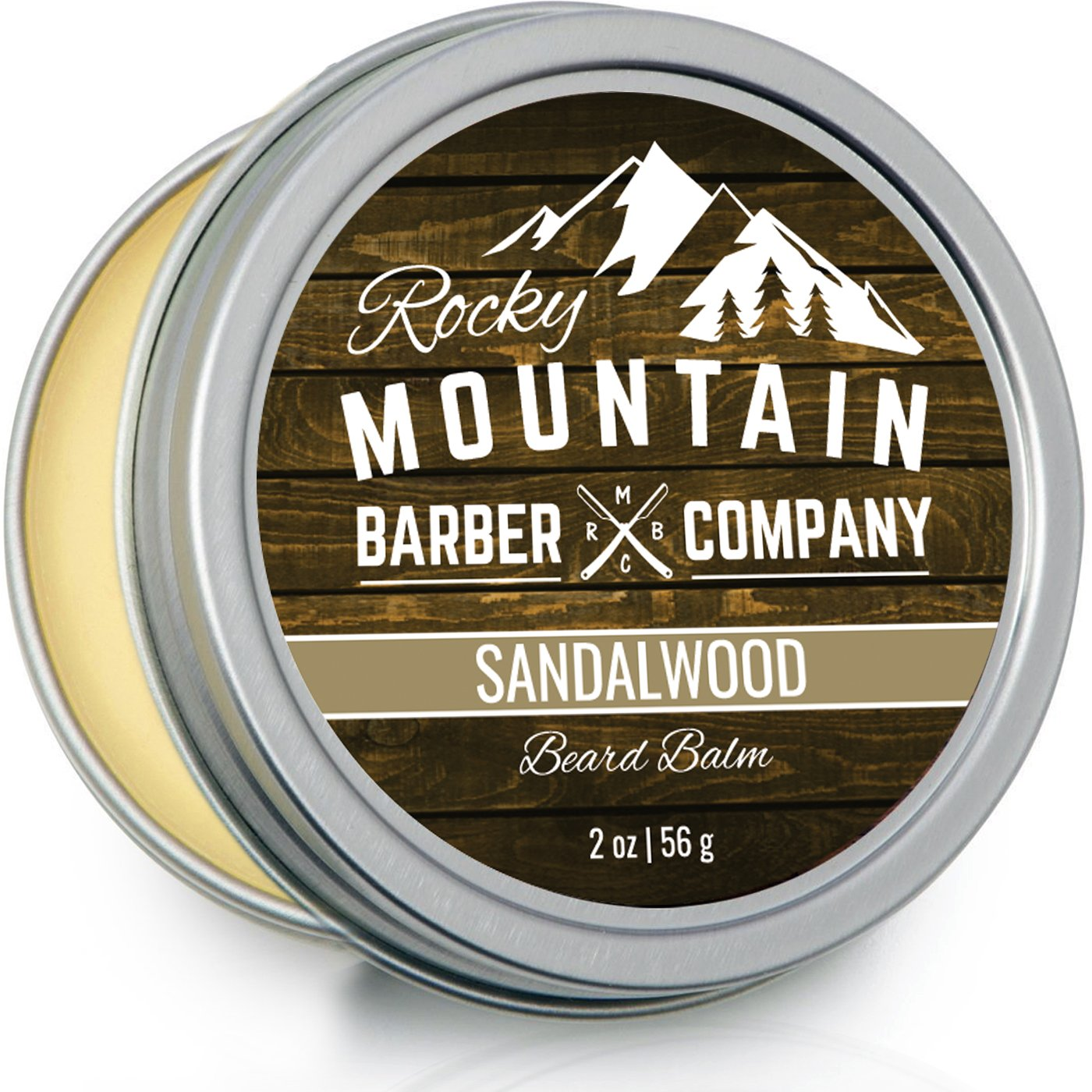 Rocky Mountain Barber Company's Sandalwood Beard Balm