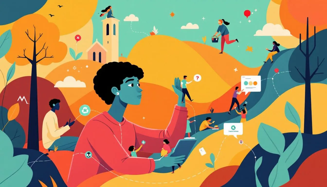 A visual representation of prioritizing social and environmental causes by younger generations.