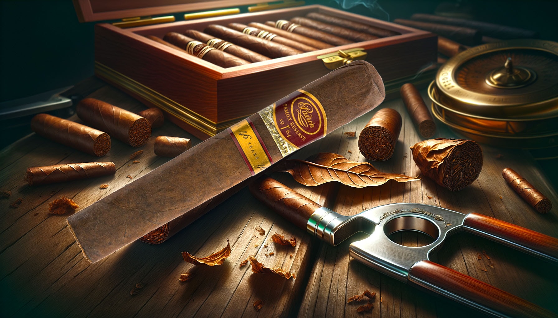 An artistic representation of a maduro wrapper cigar, highlighting its rich textures and colors.