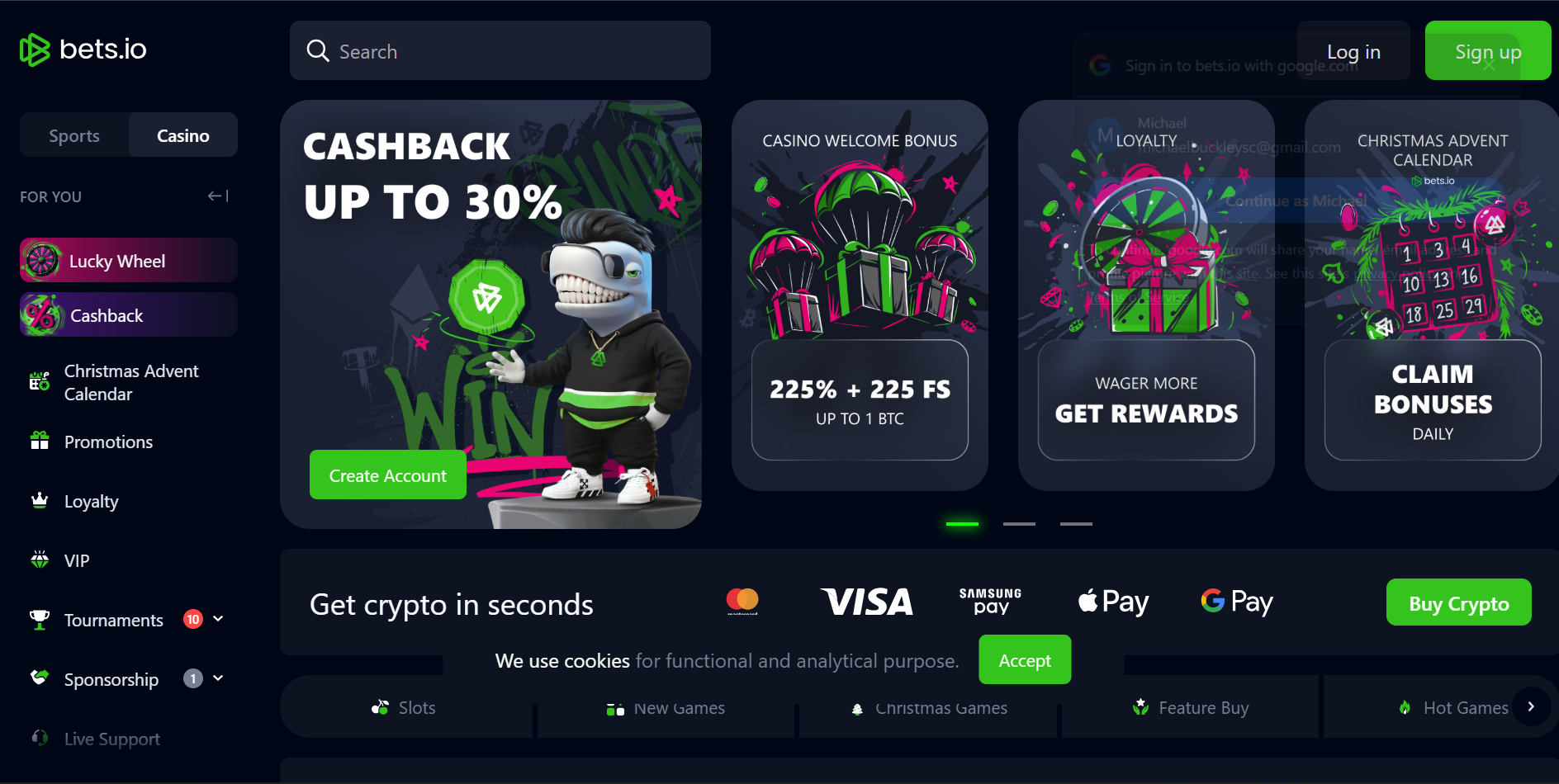 Bets.io - Best for High Rollers