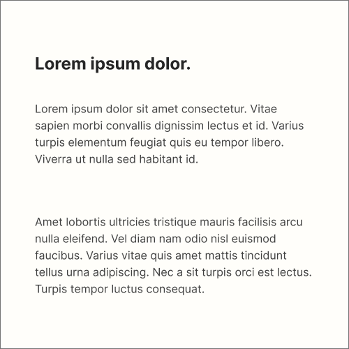 dark gray on cream white