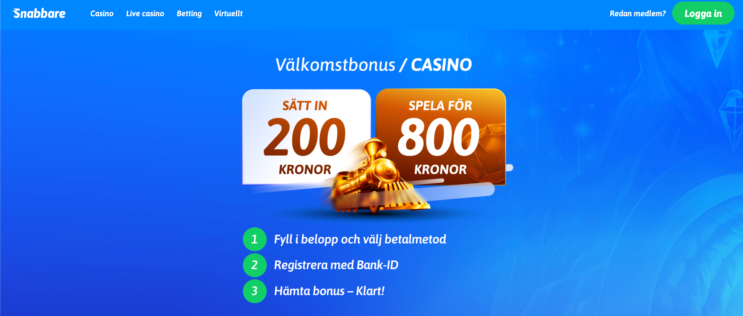 snabbare casino bonus
