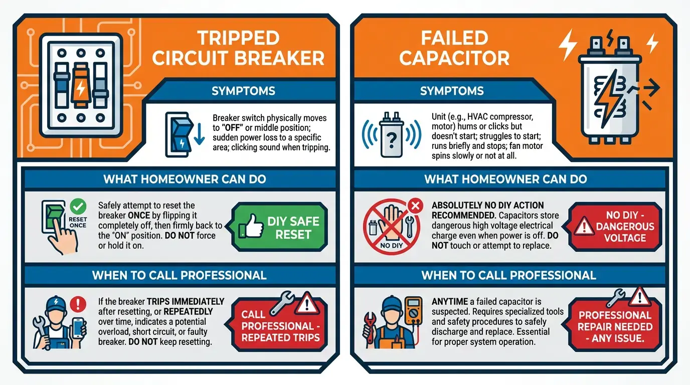 Electrical Problems Stop Key AC Parts From Starting