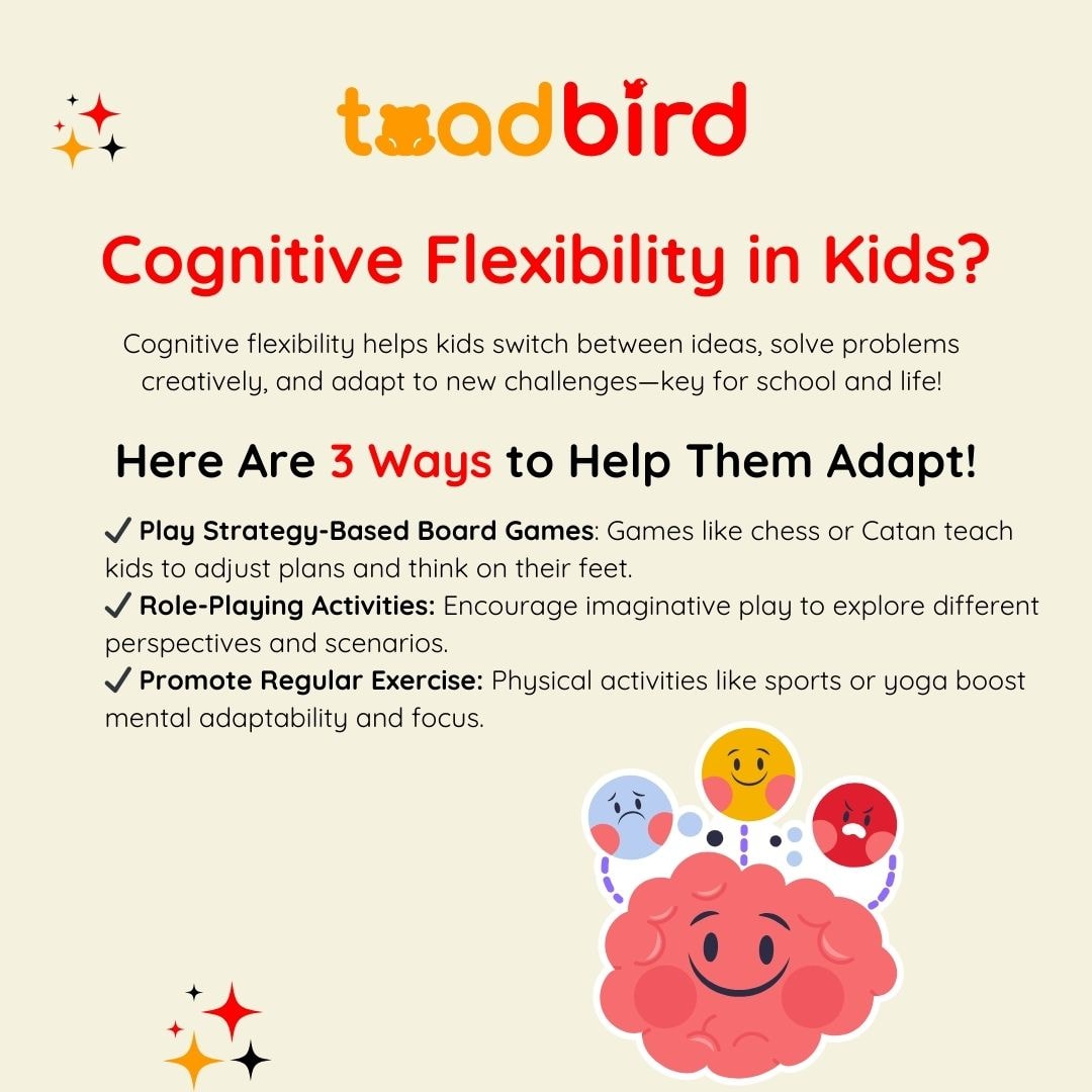 Cognitive flexibility helps kids switch between ideas, solve problems creatively, and adapt to new challenges—key for school and life!