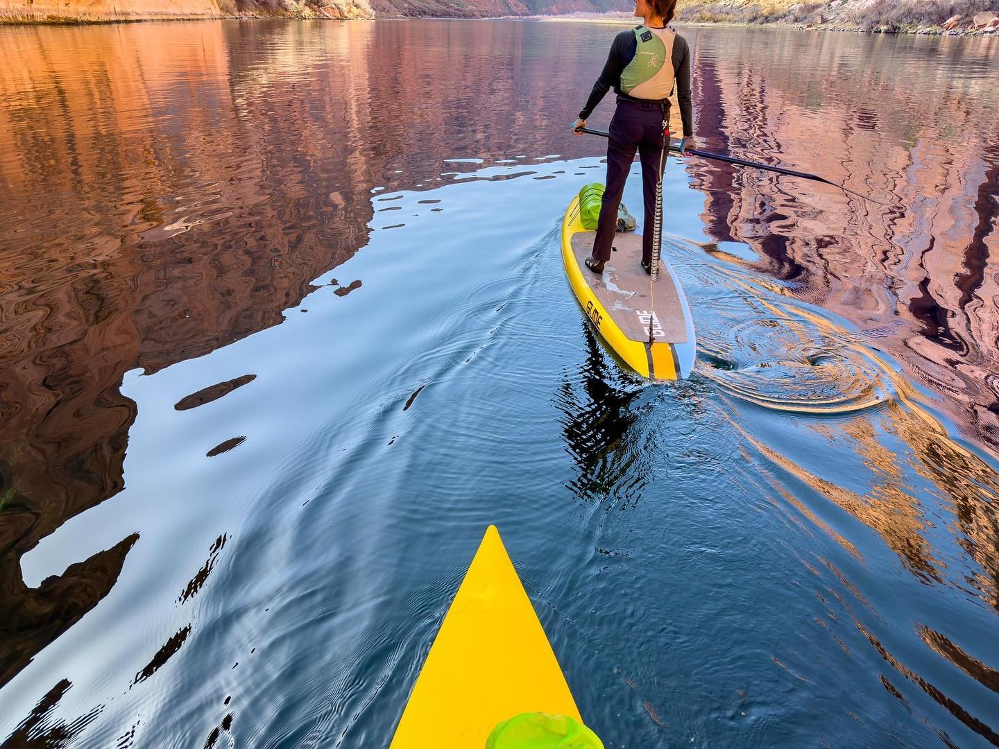 stand up paddleboarding on inflatable boards