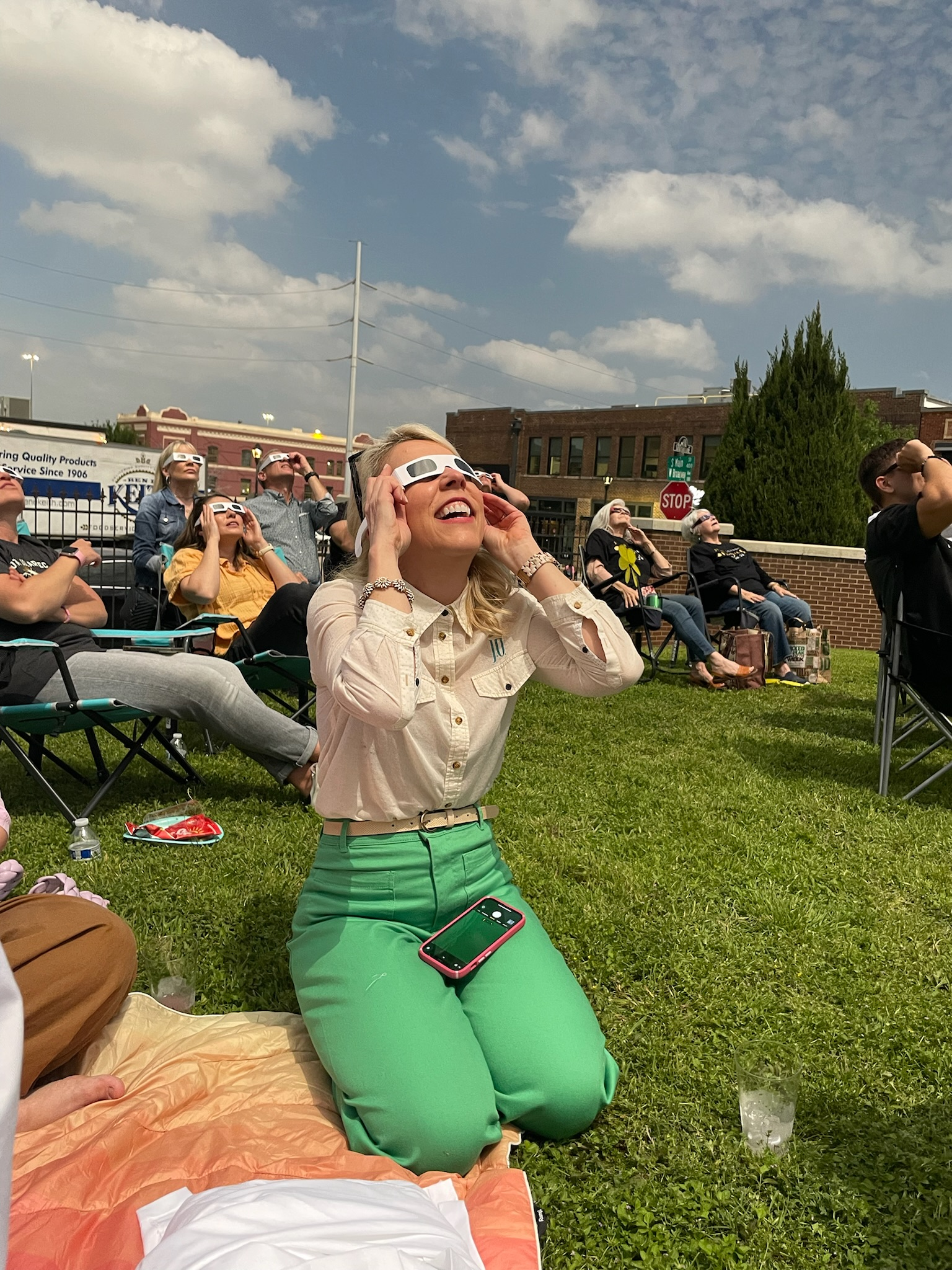From the computer screen to irl, we see the brilliant possibilities of sharing your company's message with the world. (Photo taken at our recent eclipse watch party.)