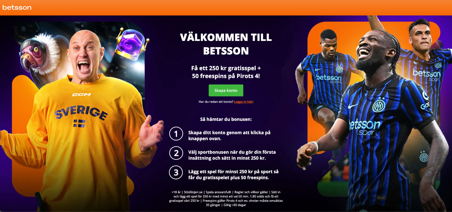 Betsson odds bonus