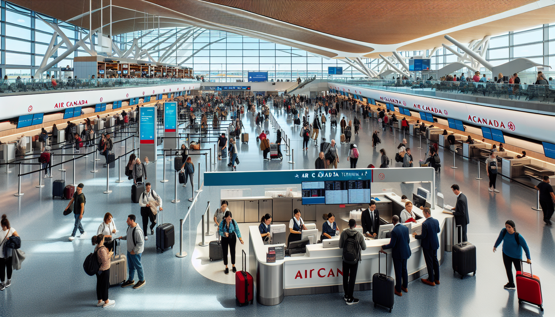 Air Canada's Terminal at Newark Airport