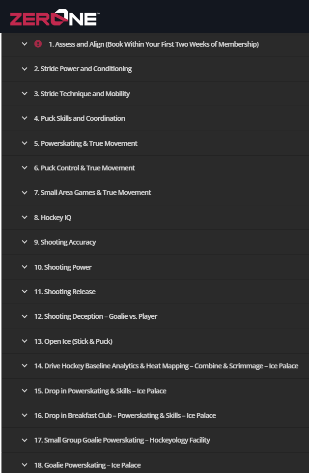 Team can join classes together on ice or off.