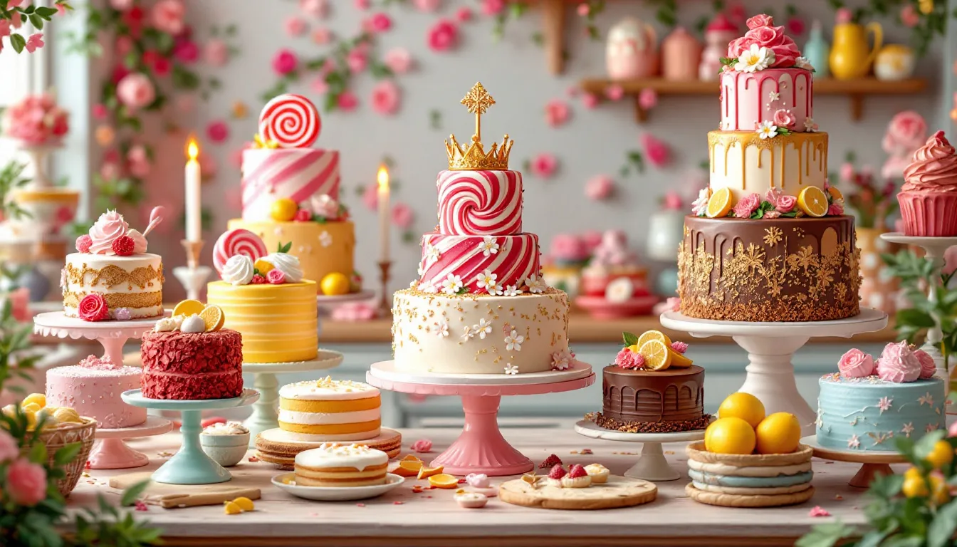 A selection of bestselling fondant cake flavors displayed elegantly.