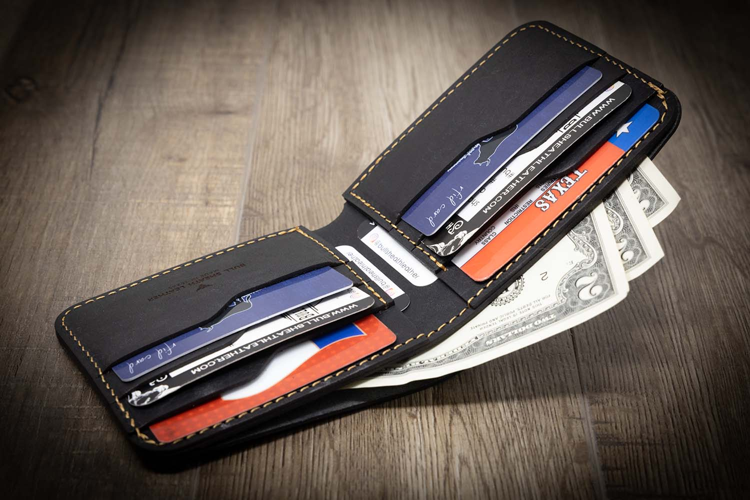 A wallet with enough space to store cards, cash and other items