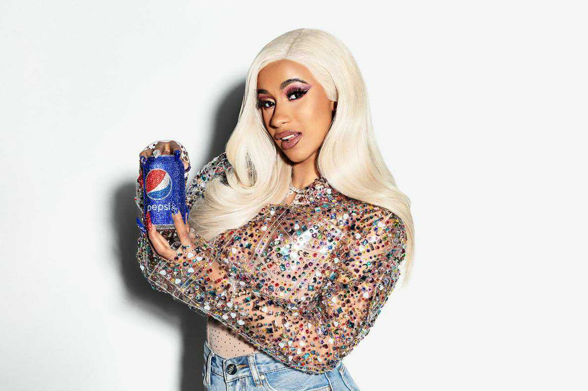 Cardi B endorsing Pepsi