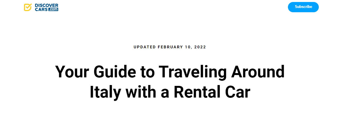 Your Guide to Traveling Around Italy with a Rental Car