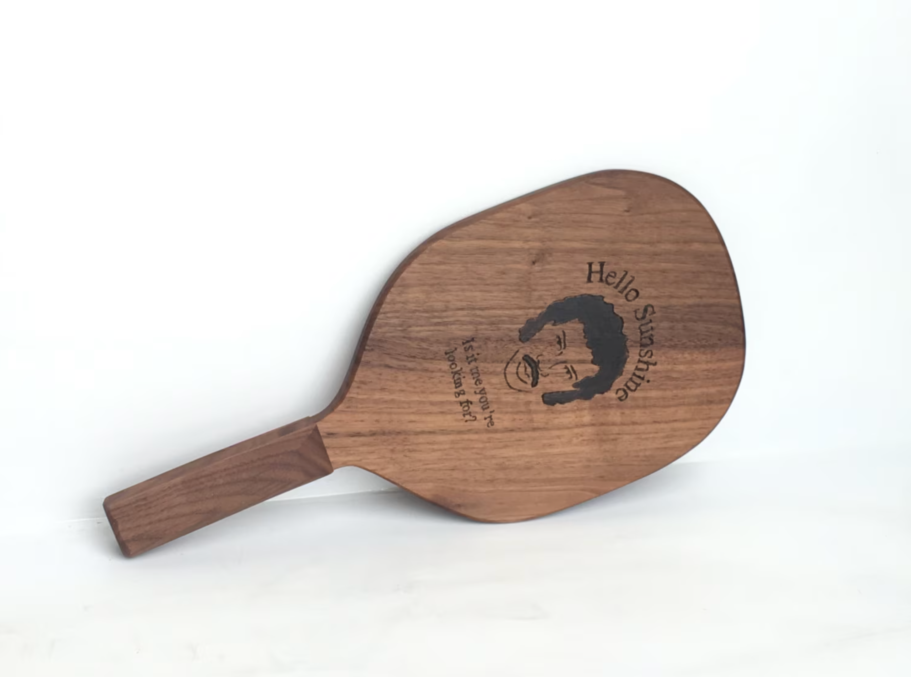 A custom Lionel Richie wood pickleball paddle. Photo Credit: Etsy
