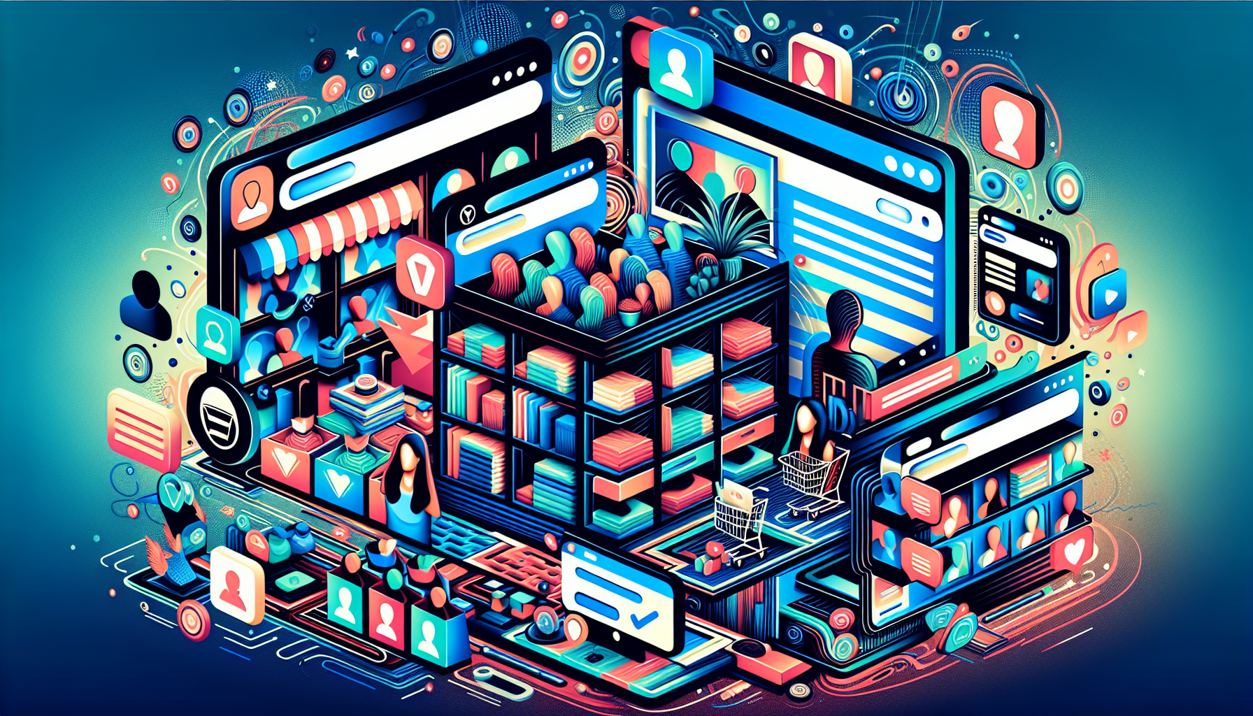 Illustration of different types of WordPress sites accepting payments