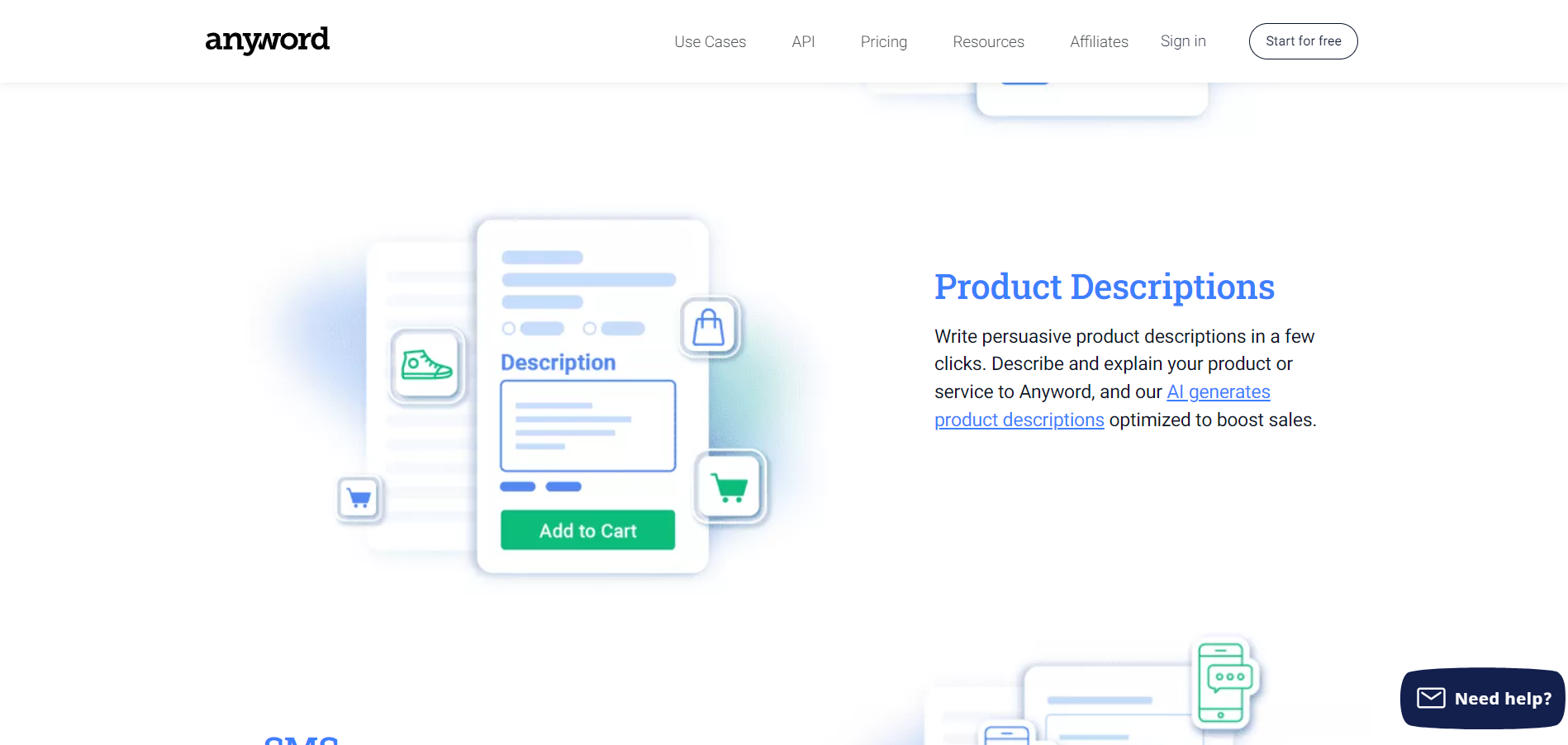 Product descriptions