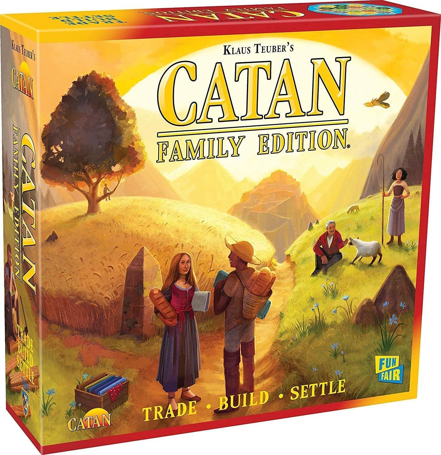Catan family edition strategy tabletop game