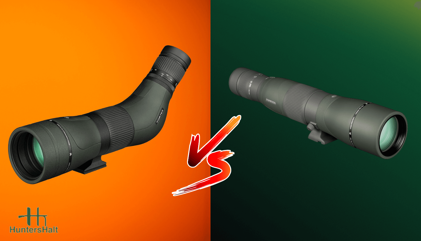 comparison of a straight scope vs angled scope for spotting