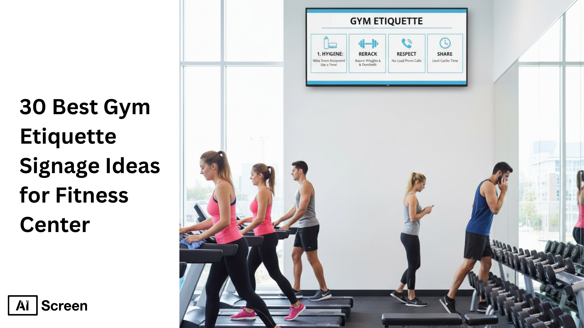 30 Best Gym Etiquette Signage Ideas for Fitness Center 1 gym etiquette signage examples