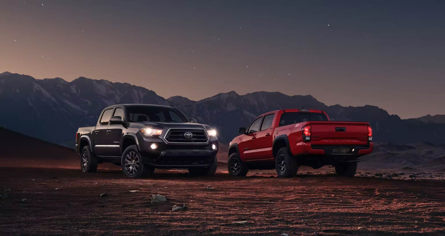 Two Toyota Tacoma Models Side by Side