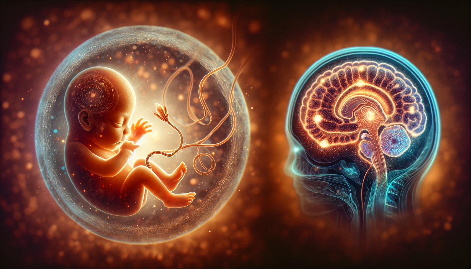 Illustration of fetal sensory and motor development