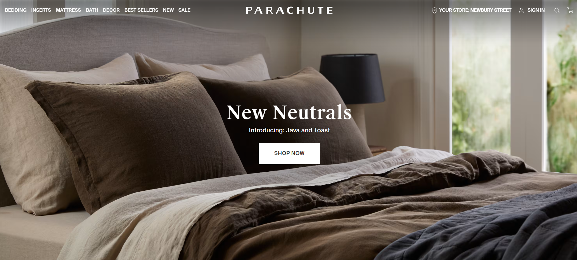 parachute biggest shopify store