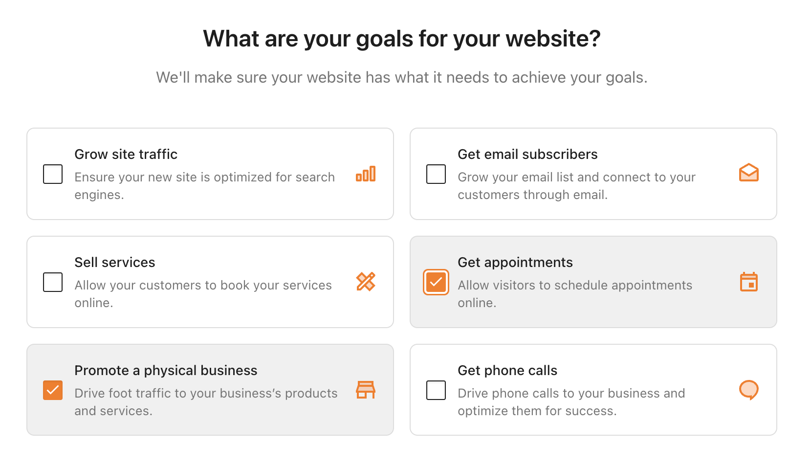 Small business goals