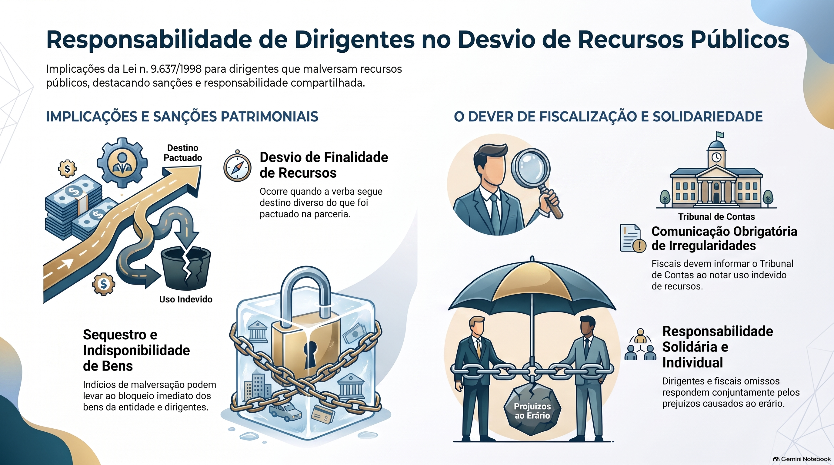 Quando os dirigentes podem ser responsabilizados por desvio de recursos p&uacute;blicos?