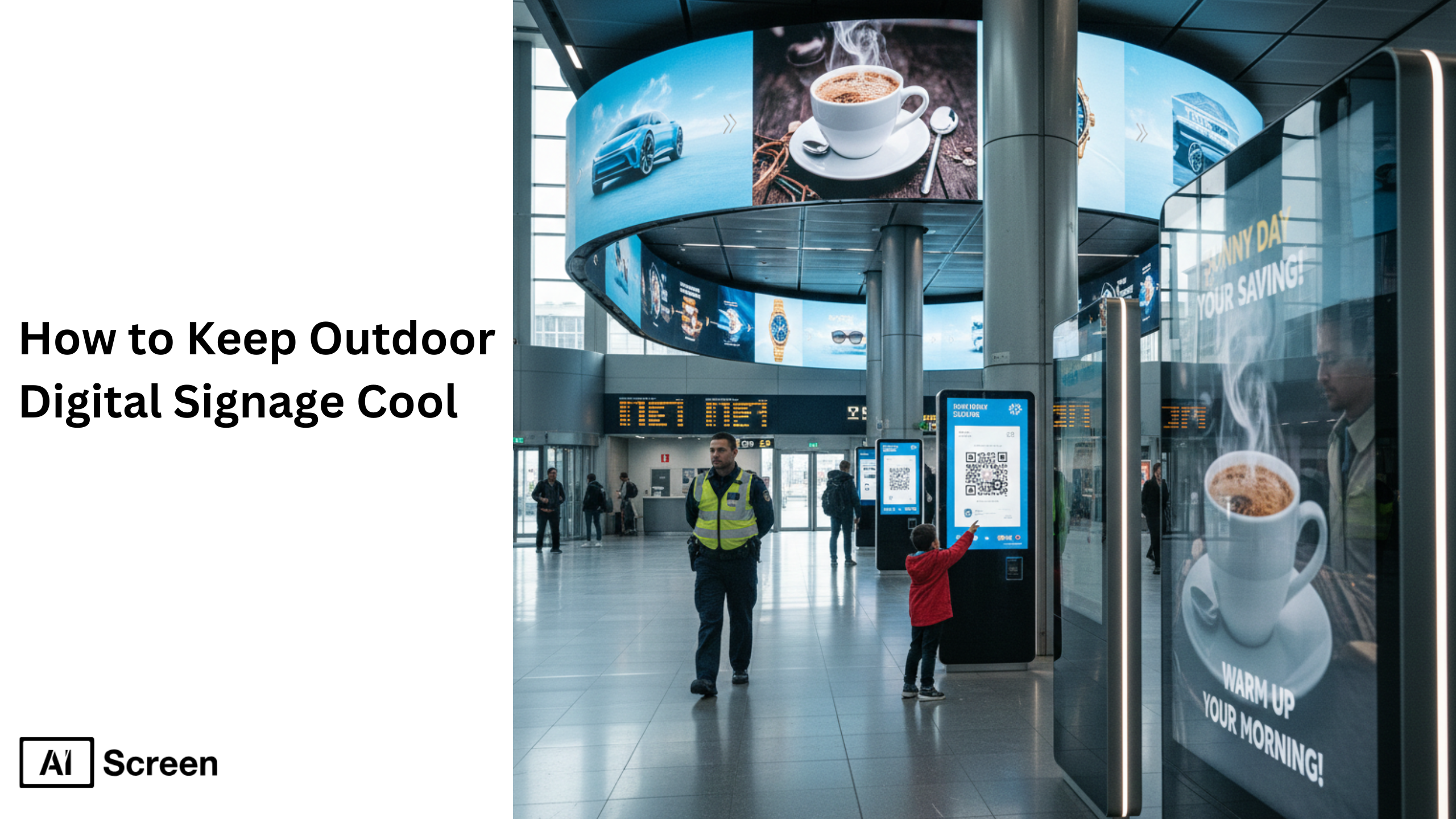 keeping outdoor digital signage cool and protected