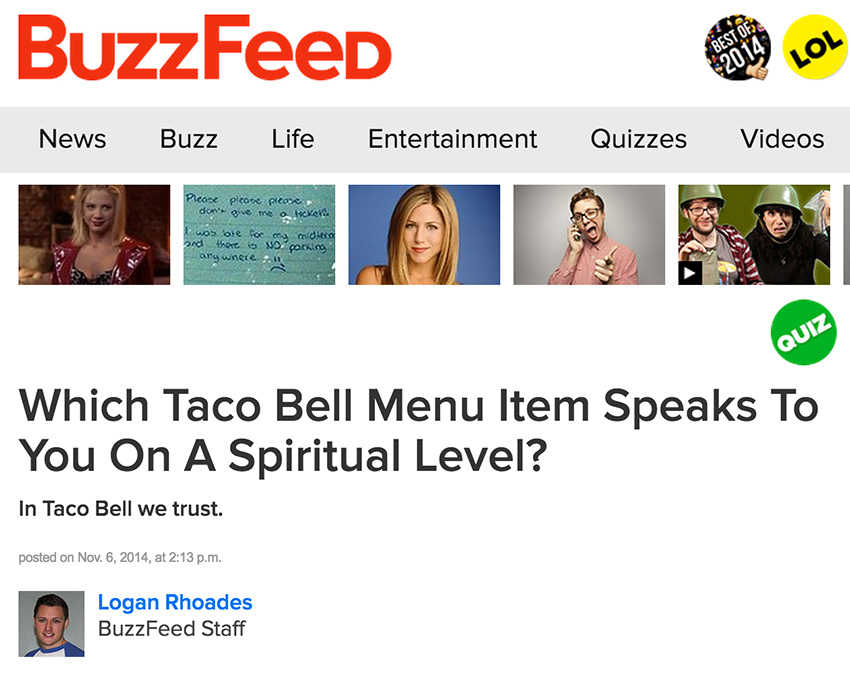 buzzfeed taco bell headline
