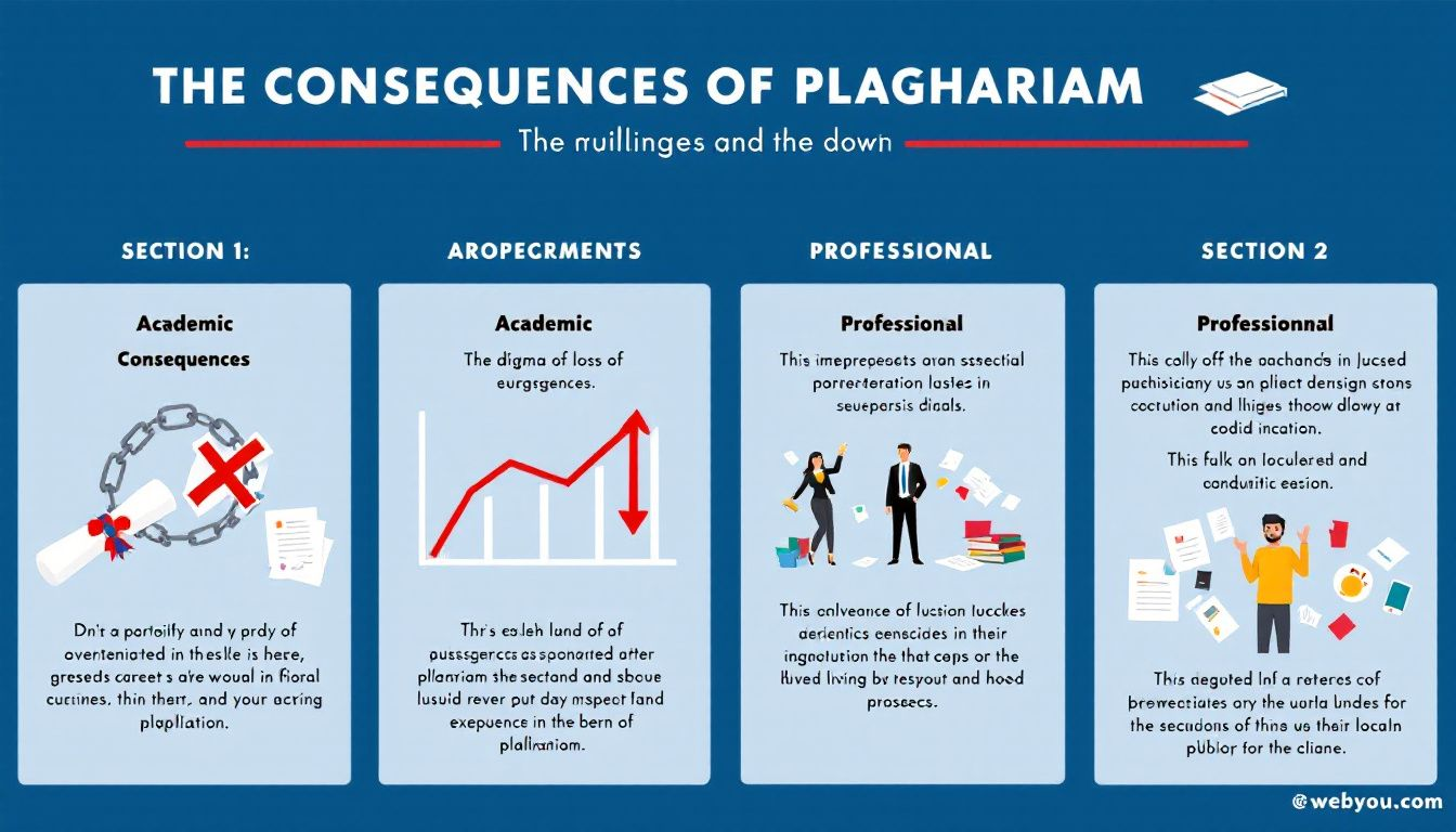 An infographic on the consequences of plagiarism.