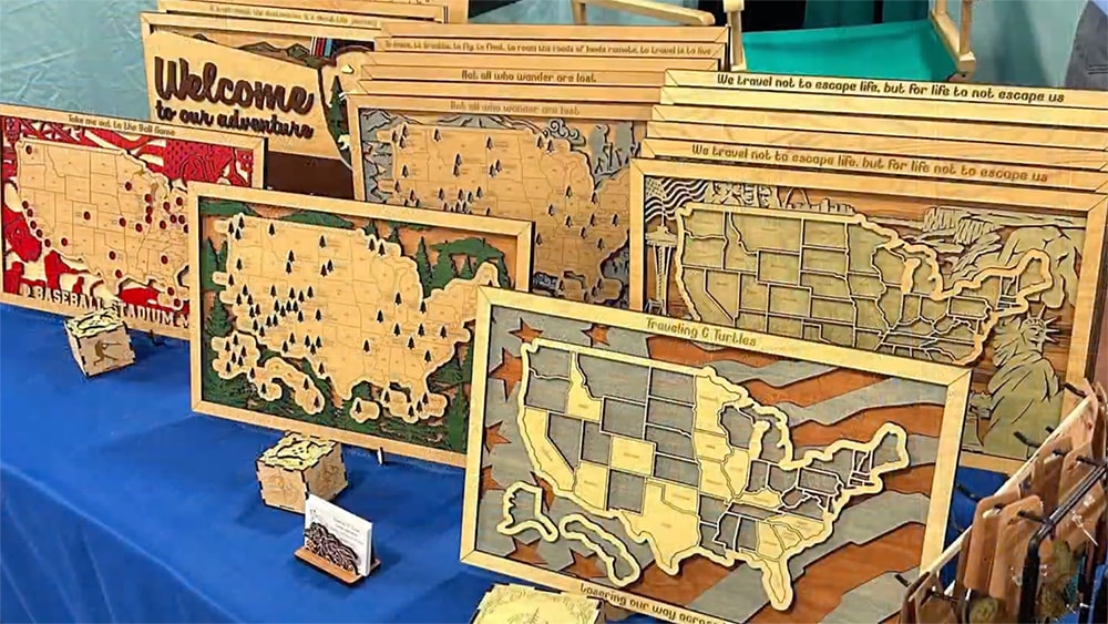 custom 3D topographic maps by Connie and Jeff Fromm