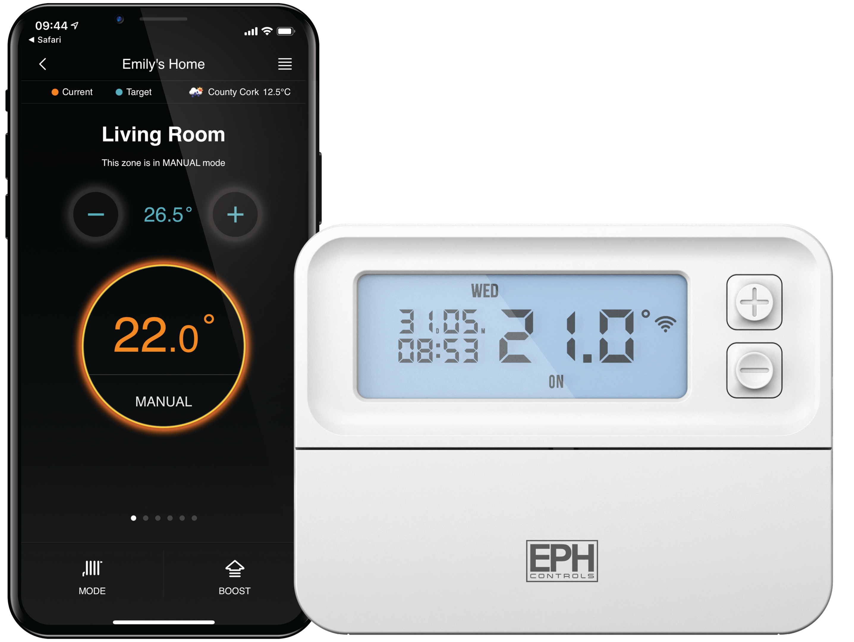 EPH CP4i Smart thermostat and EMBER app