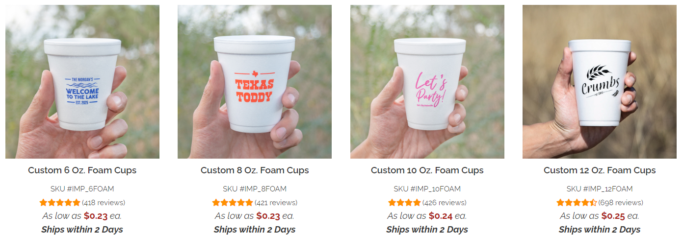 party cups