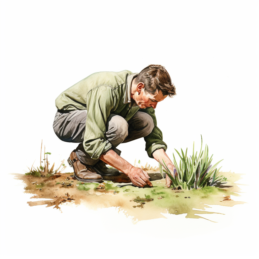 Checking for weeds helps prevent them from taking over your lawn