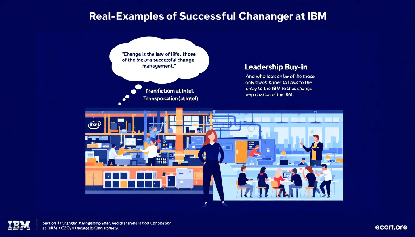 Real-world examples of successful change management in action.