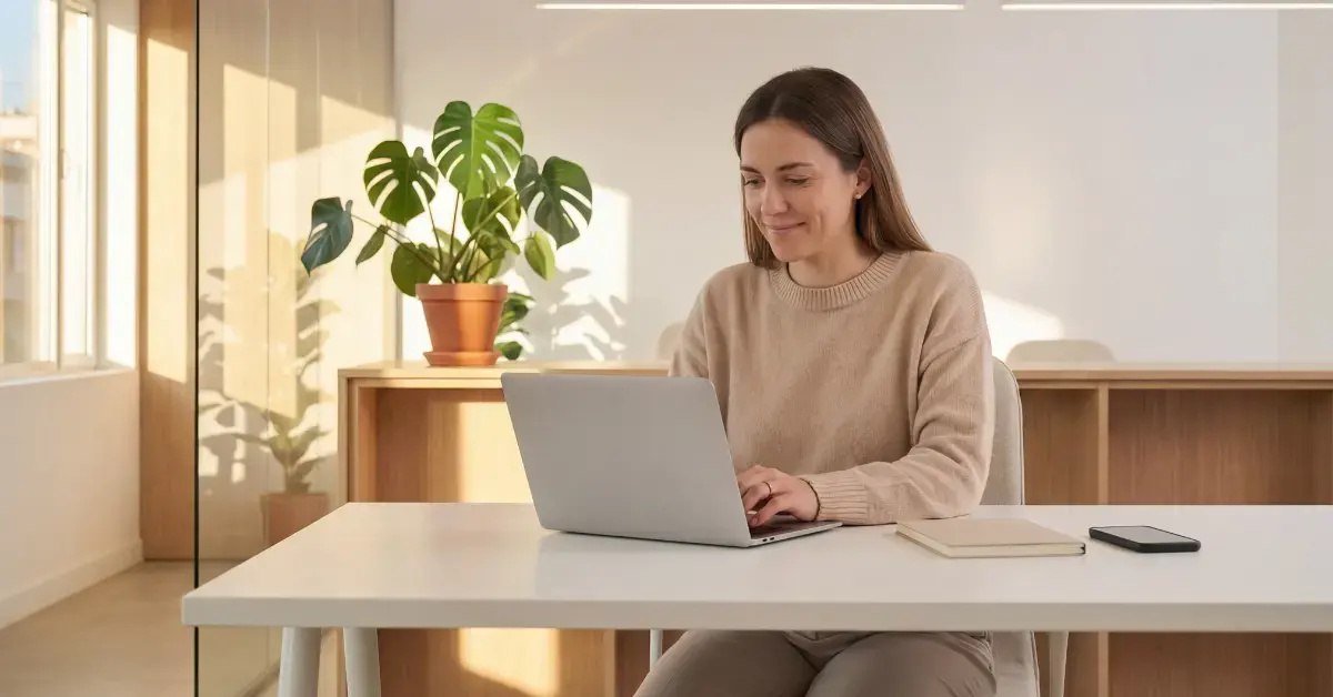 Woman reviewing tax records and IRS documents before completing Form 656.