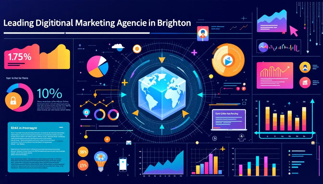 Leading digital marketing agencies in Brighton showcasing their services.