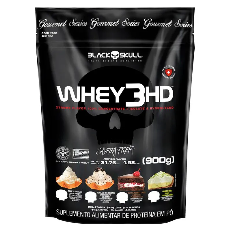 Whey 3HD da Black Skull. Fonte da imagem: site oficial da marca.