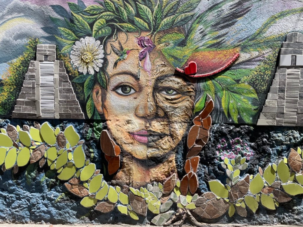 A beautiful street mural in San Juan, Lake Atitlan